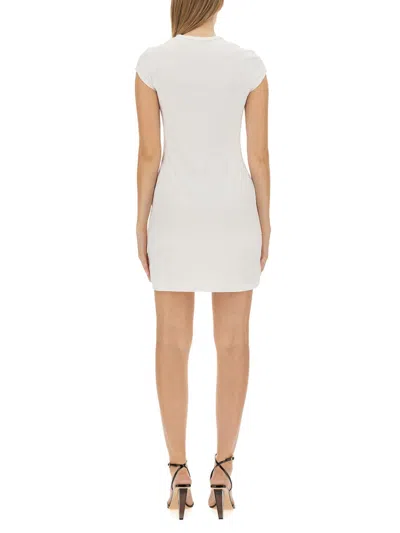 Diesel D-angiel Stretch Cotton Minidress In White