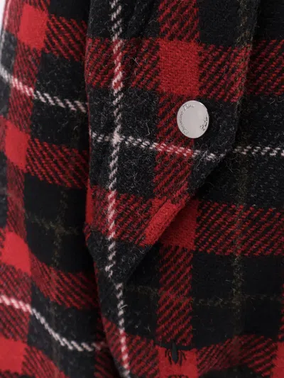 Dior Christian  Checked Bomber Jacket In Red