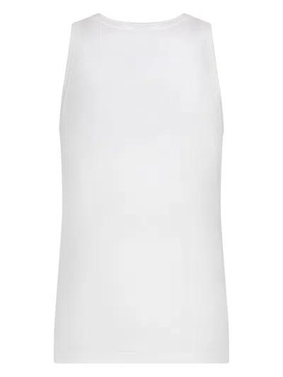 Dolce & Gabbana Men's Logo-patch Tank Top In White