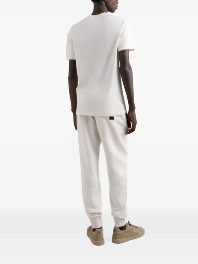 Dolce & Gabbana Embroidered Pocket T-shirt With Short Sleeves In Multicolor