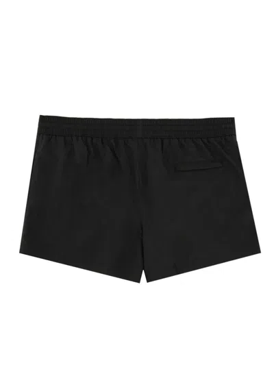 Dolce & Gabbana Costume Da Bagno Con Placca Logo In Black