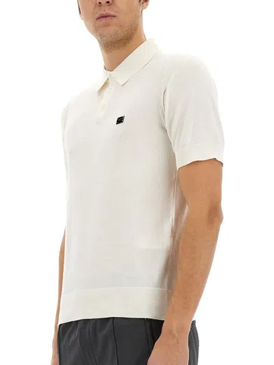 Dolce & Gabbana Polo With Logo In White