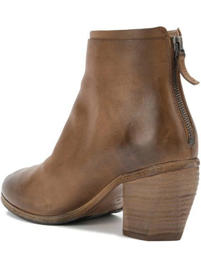 Shop Marsèll Rear Zip Ankle Boots - Brown