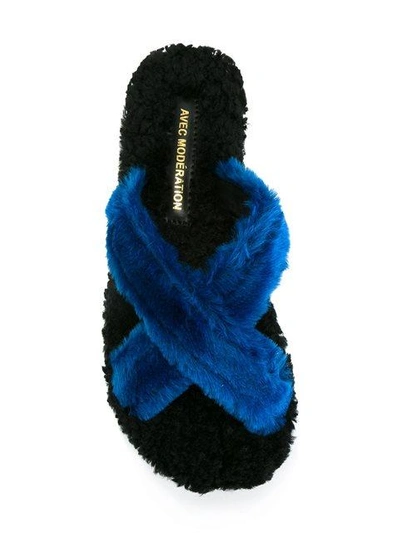 Shop Avec Modération 'st. Moritz'  Shearling Sandals