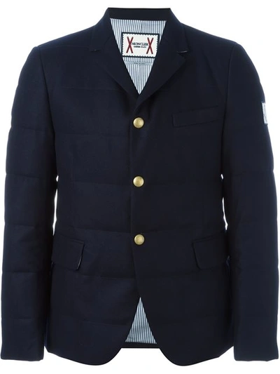 Moncler Padded Blazer Jacket In Blue