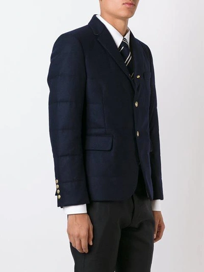 Shop Moncler Padded Blazer Jacket