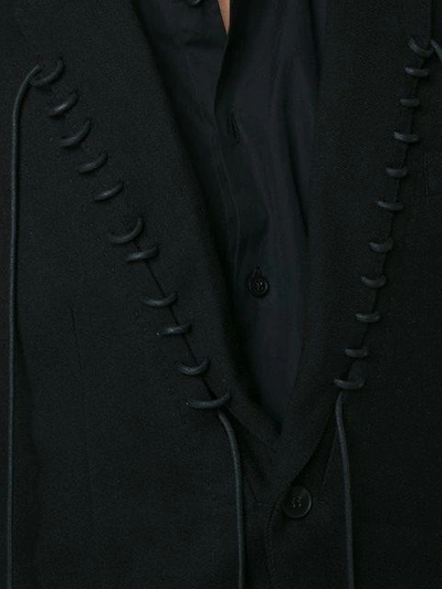 Shop Haider Ackermann Lace Detail Blazer  In Black