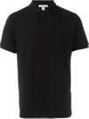 BURBERRY BURBERRY CHECK PLACKET COTTON PIQUÉ POLO SHIRT - BLACK,401069511306294