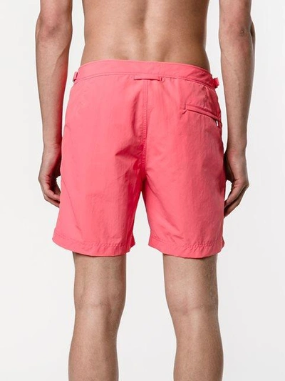 Shop Orlebar Brown Coral Bulldog Swim Shorts - Pink
