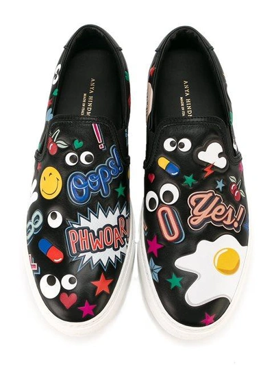 Shop Anya Hindmarch 'all Over Sticker' Trainers