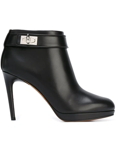 Givenchy Black Shark-lock Ankle Boot