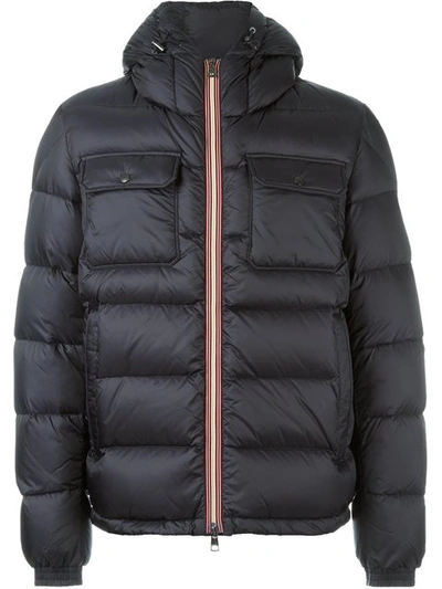 Moncler Morane Hooded Quilted-down Coat In Navy