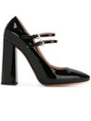 ROCHAS strappy pumps,PATENTLEATHER100%