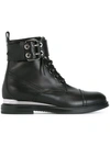 CASADEI lace-up buckled ankle boots,RUBBER100%
