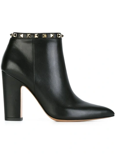 Gucci Rockstud Ankle Boots In Black