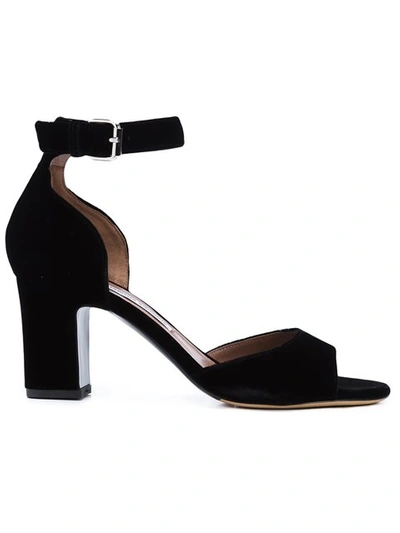 Tabitha Simmons 75mm Suede Ankle Strap Sandals, Black