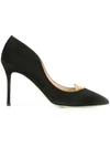 GIANNICO pointed toe pumps,SUEDE100%