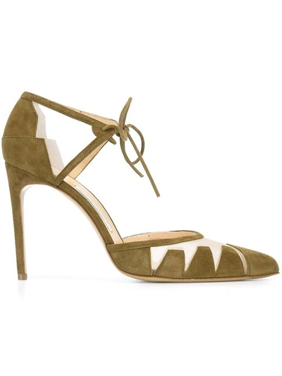 Shop Bionda Castana 'lana' Pumps In Green