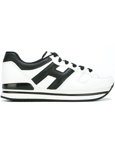 Hogan Logo Lace-up Sneakers In White