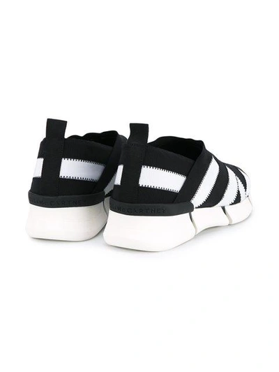 Shop Stella Mccartney Slip-on Woven Sneakers - Black