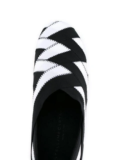 Shop Stella Mccartney Slip-on Woven Sneakers - Black