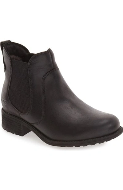 Ugg 'bonham' Chelsea Boot (women) In Black Leather