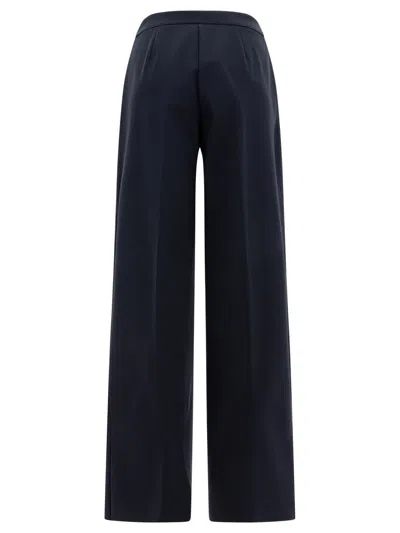 Max Mara Orche Straight-leg Tailored Pants In Blue