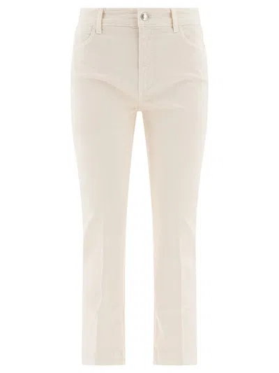 Sportmax Nilly Mini Flare Jeans In White