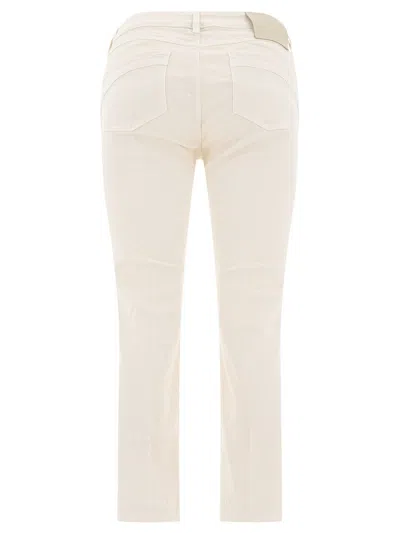 Sportmax Nilly Mini Flare Jeans In White