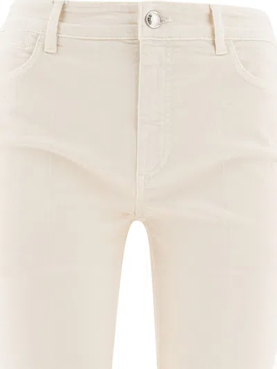Sportmax Nilly Mini Flare Jeans In White