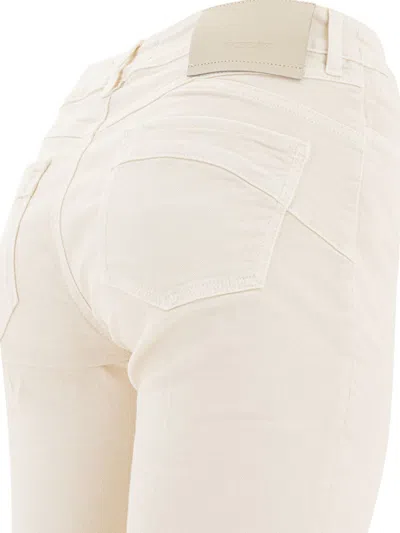 Sportmax Nilly Mini Flare Jeans In White