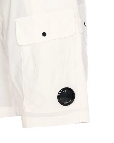 C.p. Company C.p.company Cargo Shorts In White