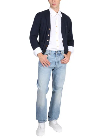 Vivienne Westwood Shirt With Subtle Orb Embroidery And Tailored Fit In White