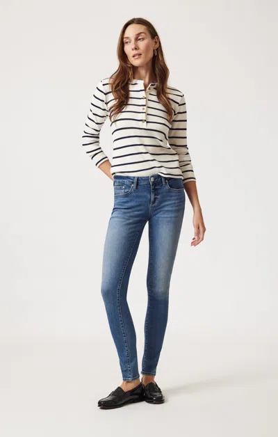 Mavi Alexa Skinny In Dark Brushed Tribeca In Dark Blue