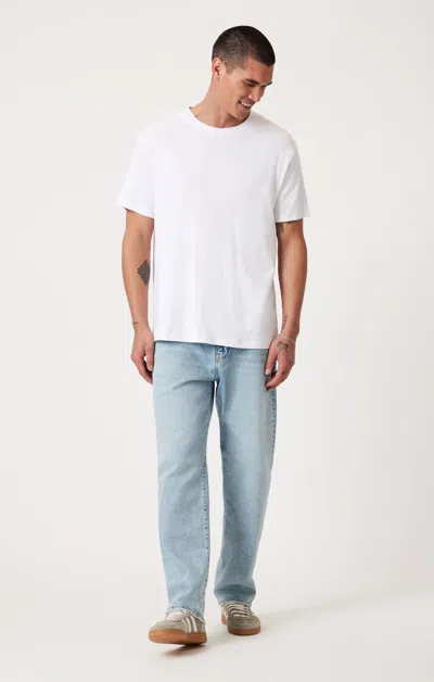 Mavi Marcel Loose Straight Leg In Bleached Classic Blue In Light Blue