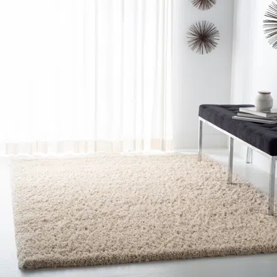 Safavieh Fontana Shag Area Rug, Cream Flokati Style Non-shedding