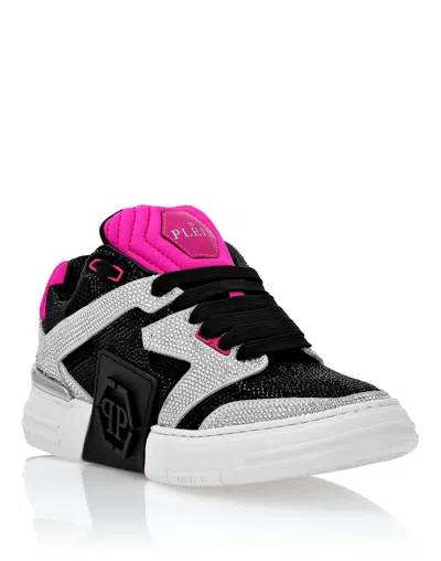 Philipp Plein Lo-top Crystal Sneakers Phantom $treet In Multi