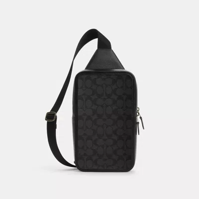 Coach Outlet Sullivan Pack In Signature Canvas In Grey