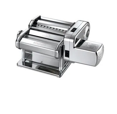 Marcato Ampiamotor 110v Pasta Machine, Made In Italy, Chrome Steel In Silver