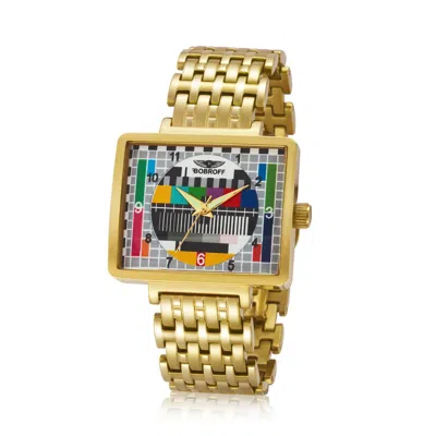 Bobroff Gold Stainless Steel Watch In Gold