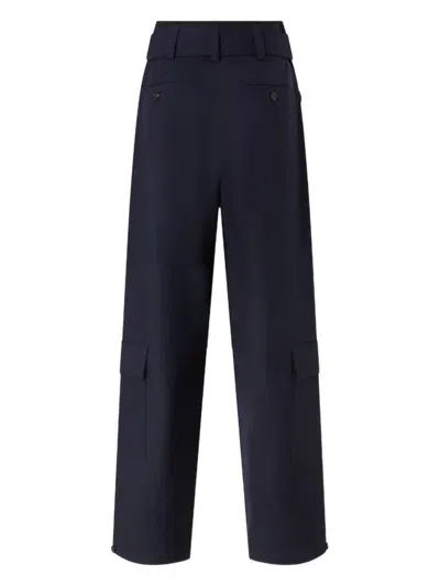 Pinko Grey 'piove' Trousers With Belt And Pockets In Multicolor
