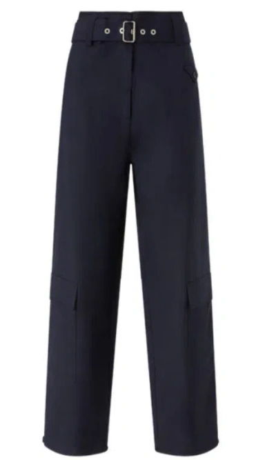 Pinko Grey 'piove' Trousers With Belt And Pockets In Multicolor