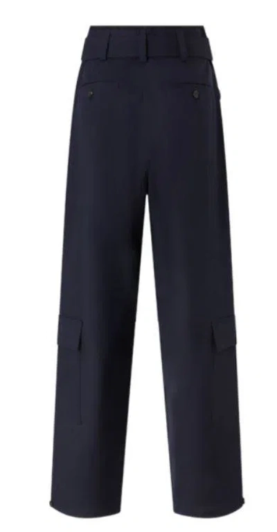 Pinko Grey 'piove' Trousers With Belt And Pockets In Multicolor