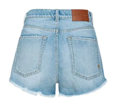 Pinko Woman Denim Shorts Blue Size 28 Cotton In Multicolor