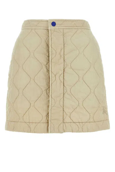 Shop Burberry Skirts In Beige