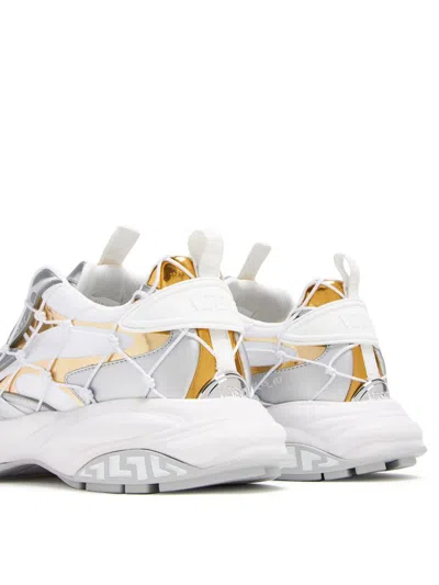 Versace Mercury M_vs_03 Metallic Sneakers In White