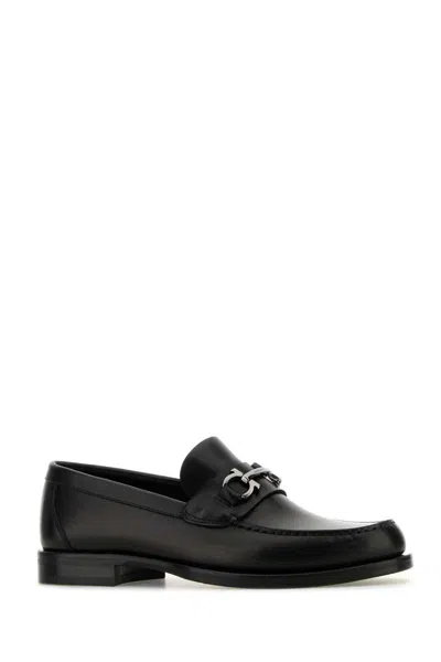 Ferragamo Foster Loafers Black In Black
