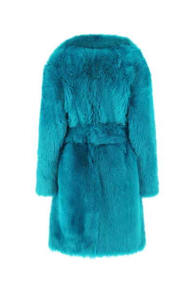 Bottega Veneta Shearling Coat In 4467