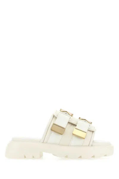 Bottega Veneta Slippers And Clogs Fabric Beige Rope In 2916