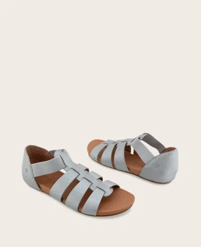 Gentle Souls - Lennon Metallic Fisherman Sandal In Matte Silver Leather